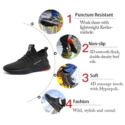 Lightweight Steel Toe Work Shoes for Men Women