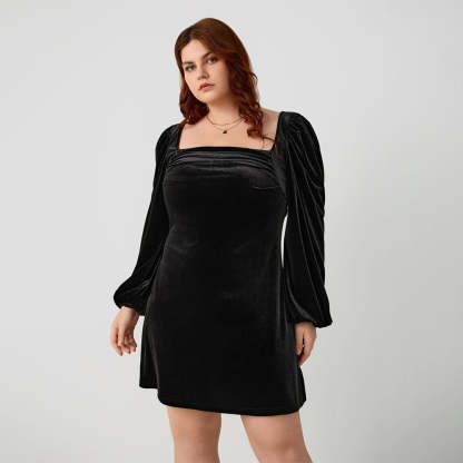  Long-Sleeve Mini Dress