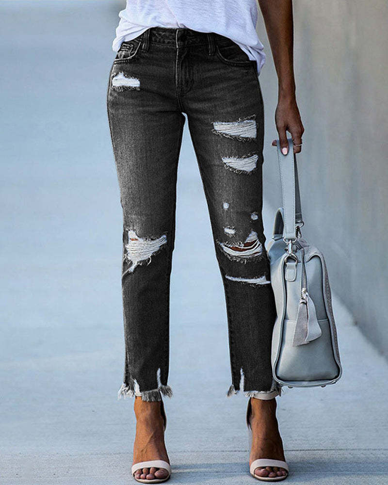 Comfortable Tattered Pants