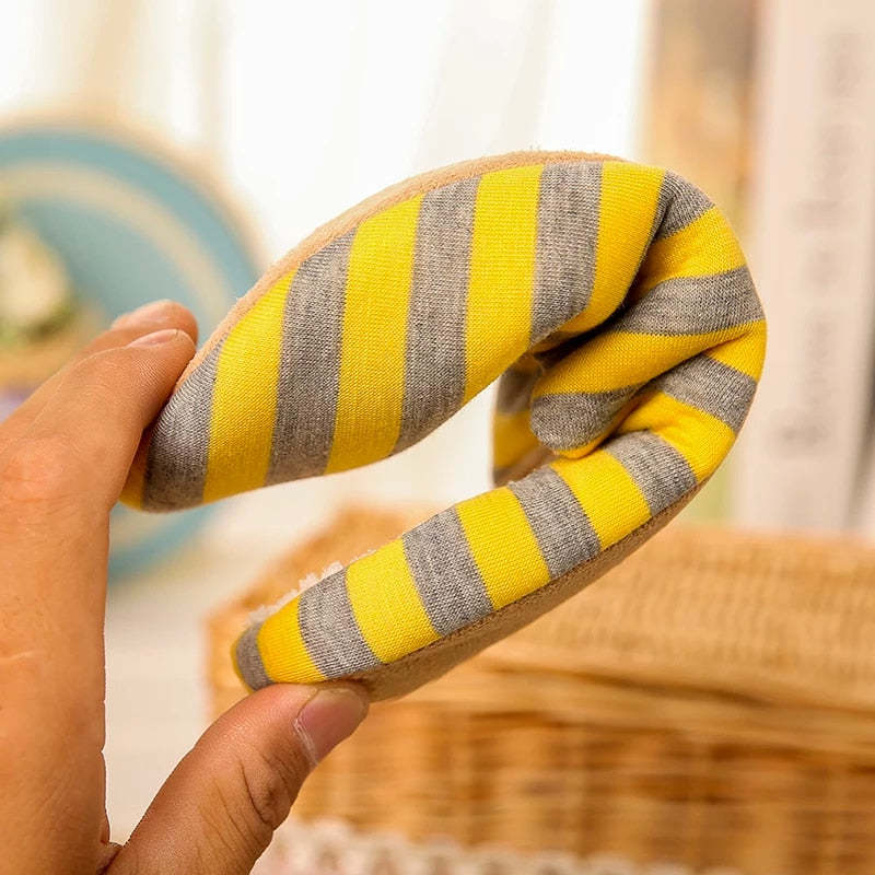 Women Warm Indoor Slippers Fur Striped Winter Slides