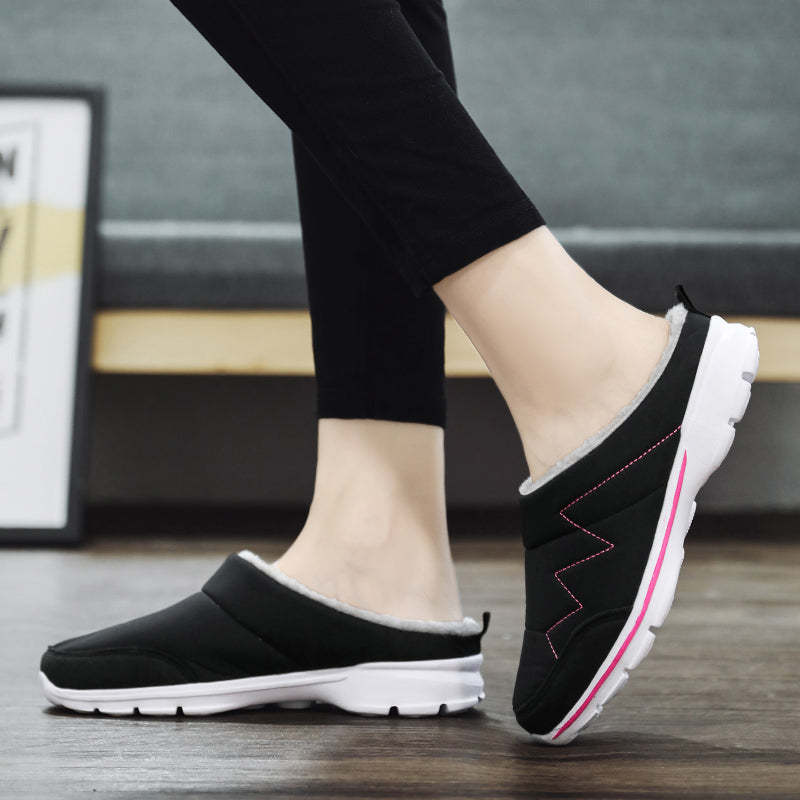 Women Plush Winter Shoes Light Home Fur Slippers