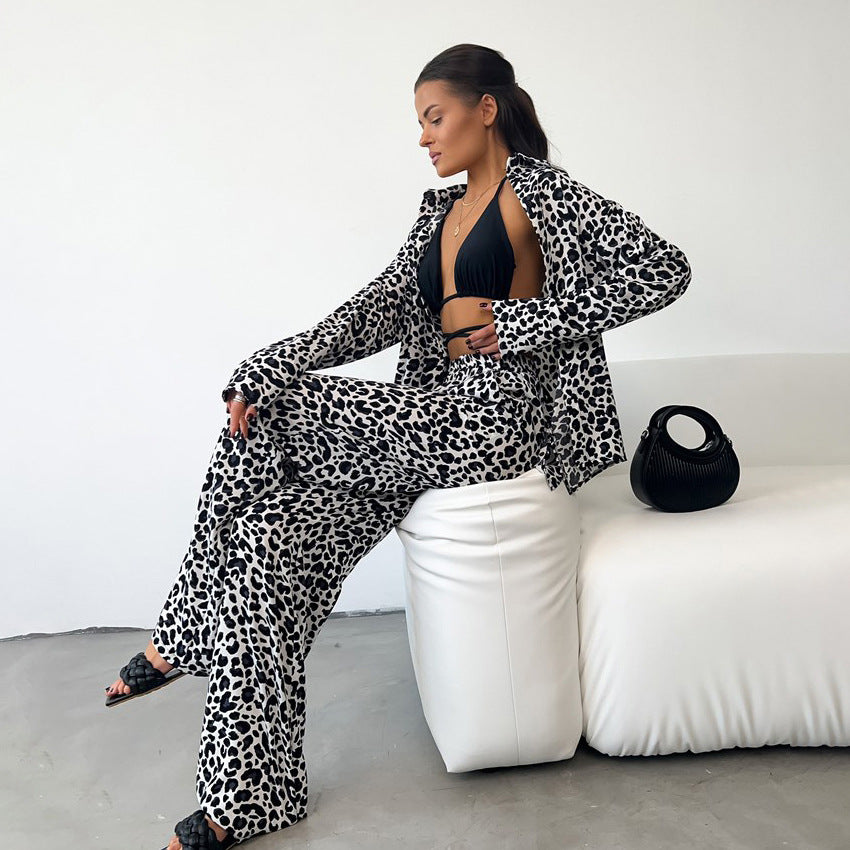 Leopard Print Lounge Set