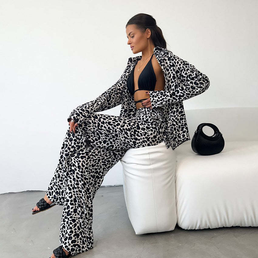 Leopard Print Lounge Set