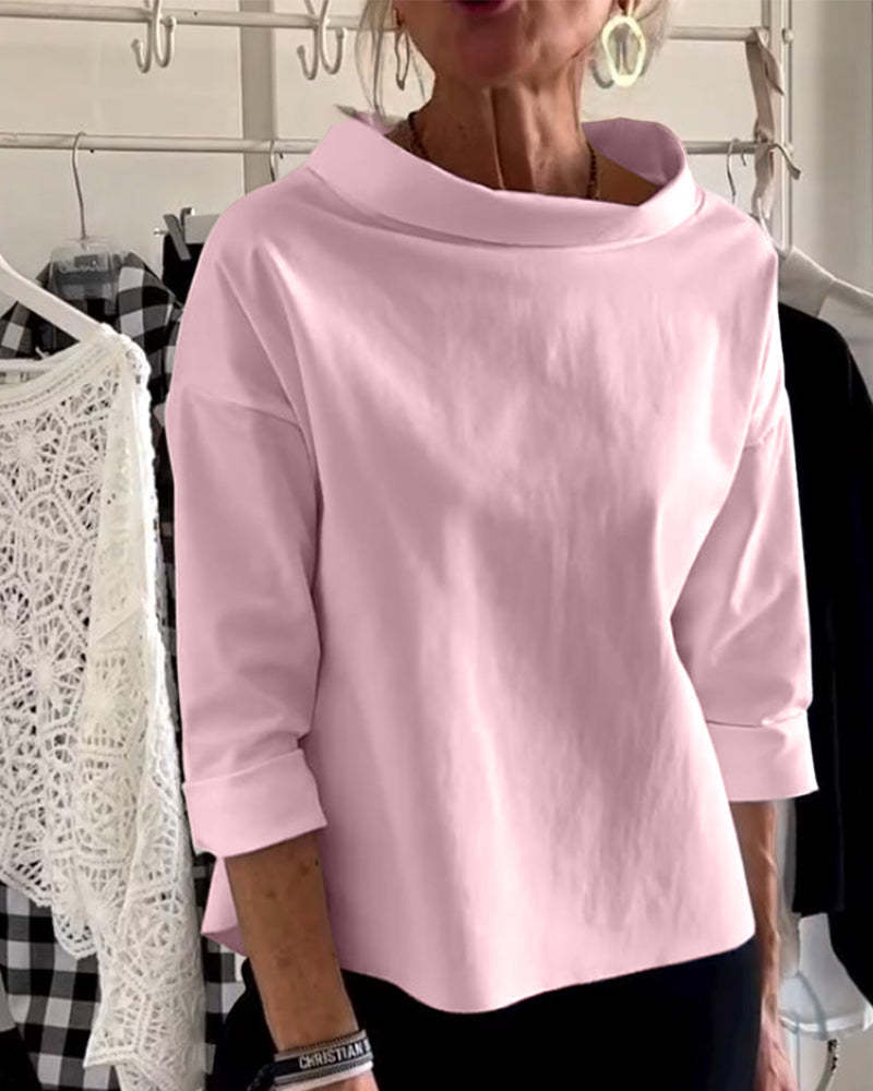 Elegant High-Collar Top for Women