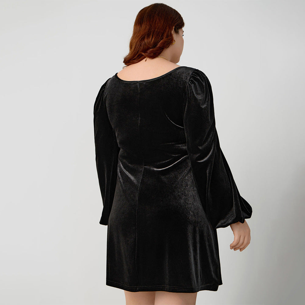  Long-Sleeve Mini Dress