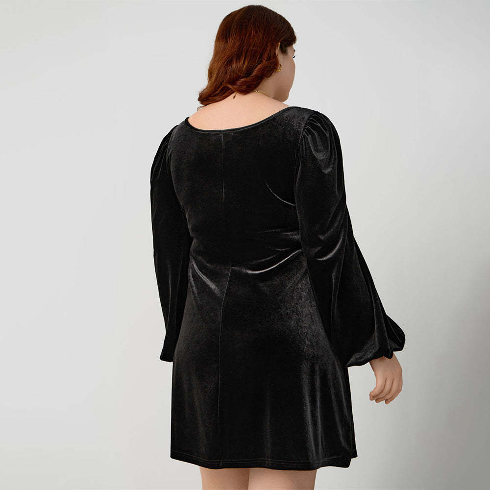 Long-Sleeve Mini Dress