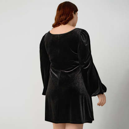  Long-Sleeve Mini Dress