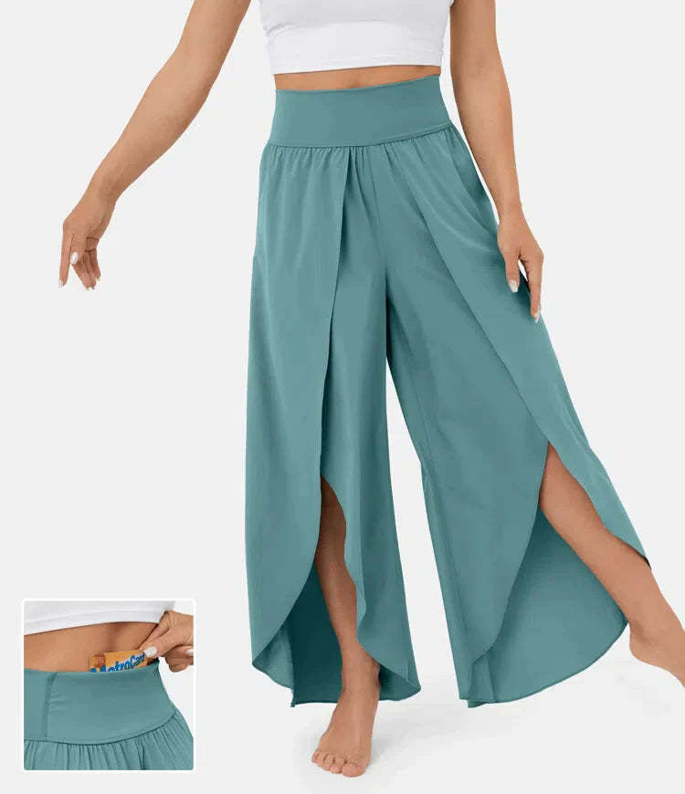 Split Leg Palazzo Pants