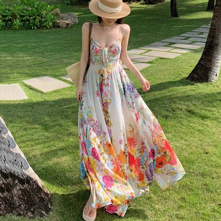 Boho Floral Summer Dress