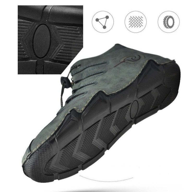 Men Orthopedic Shoes Retro Warm Ankle Boots