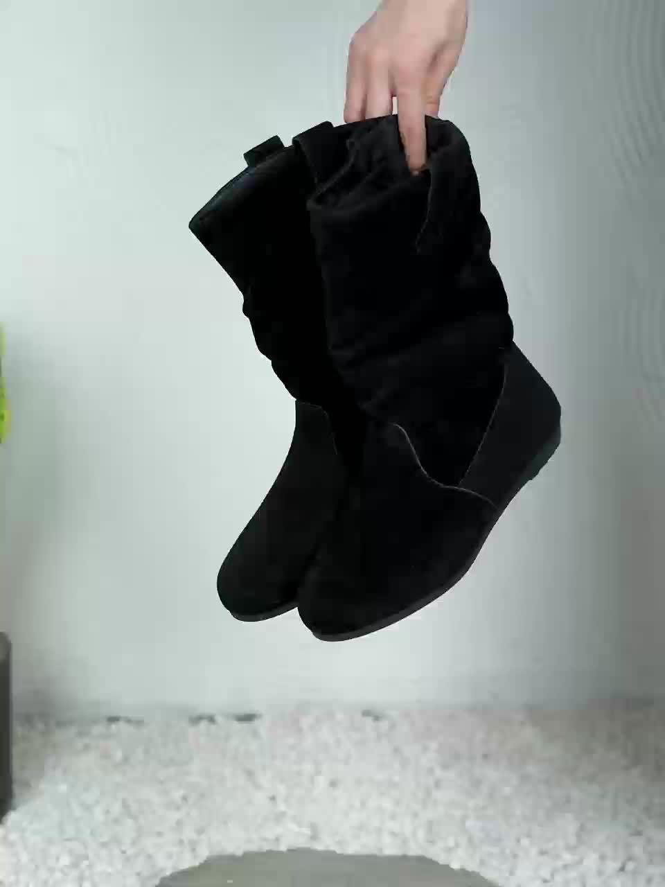 Softly lined warm ankle boots