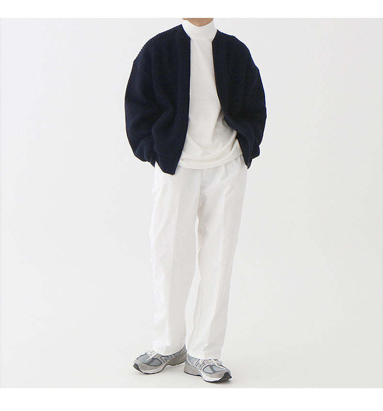 Knitted Cardigan With Zipper