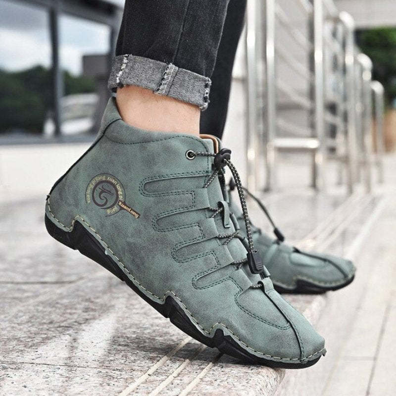 Men Orthopedic Shoes Retro Warm Ankle Boots