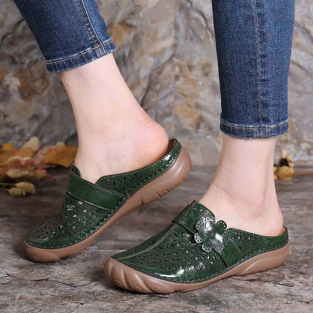 Comfortable Retro Backless Casual Sandals