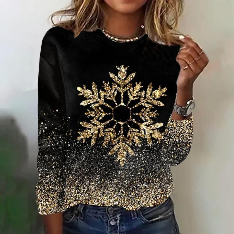Elegant Women's Gradient Long-Sleeve Top