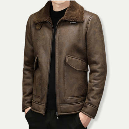 Suede Look Biker Jacket