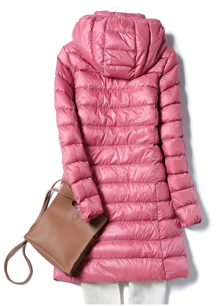 Long Ultralight Puff Down Jacket