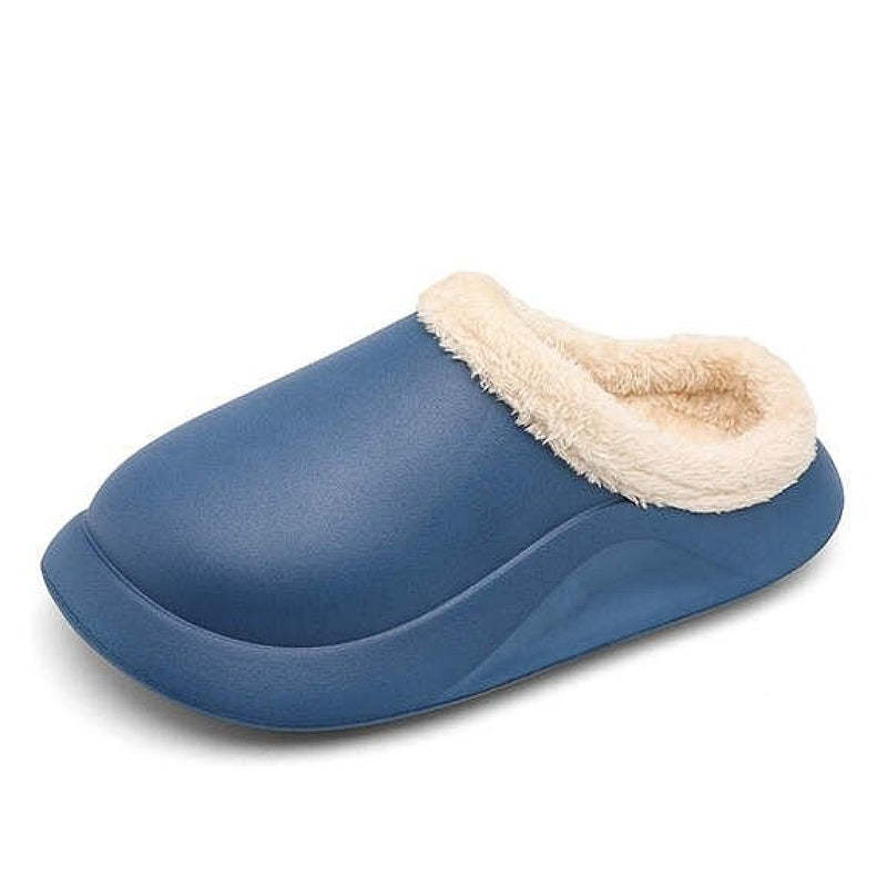 Waterproof Men Slippers Anti-slip Plush Home Footwear