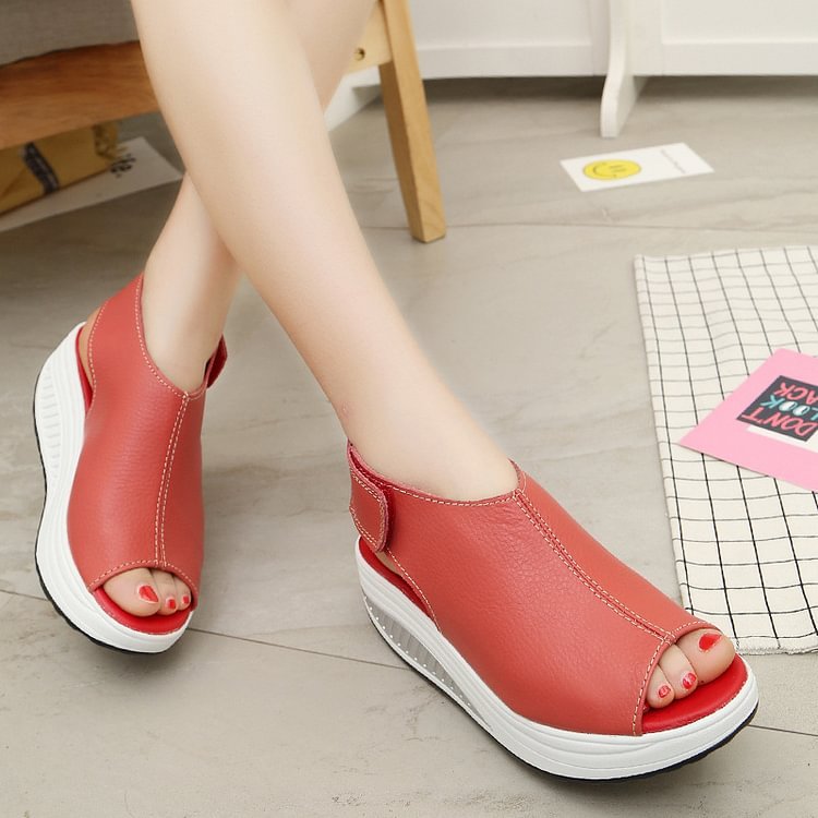 Comfy Slip-On Sandal Platform Shoes