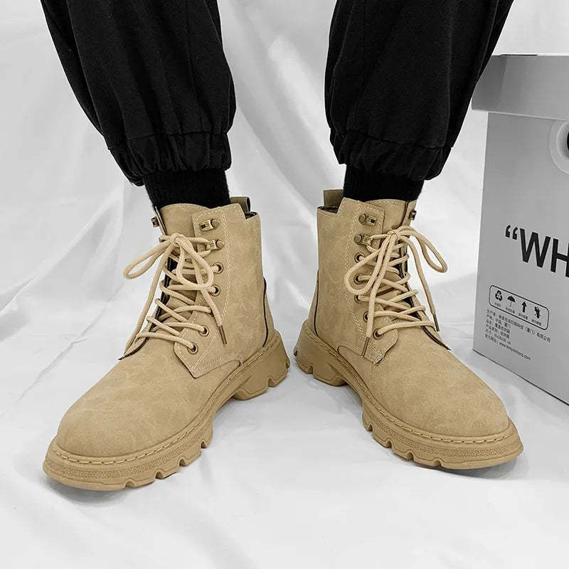 Luxury Motorcycle Outdoor Leather Boots