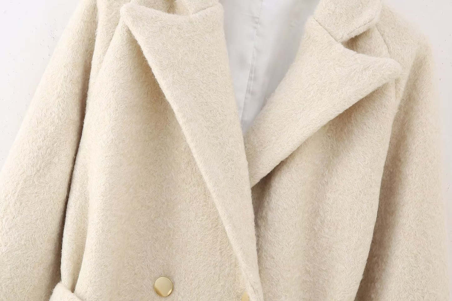 Vegan Wool Blend Coat