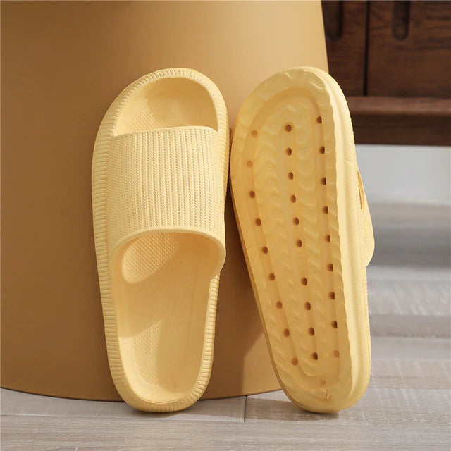 Unisex Pillow Slides Slippers Non-Slip Thick Sole Slippers