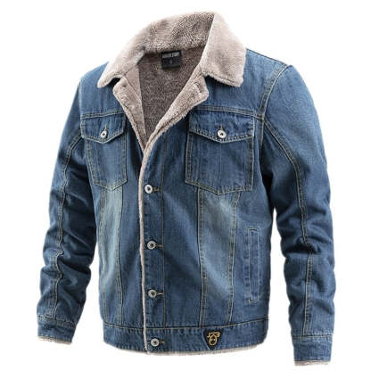 Men's Denim Jacket With Inner Lining