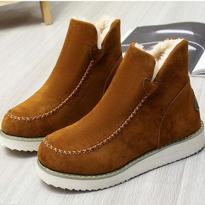 Women's Plush Suede Orthopedic Ankle Boots