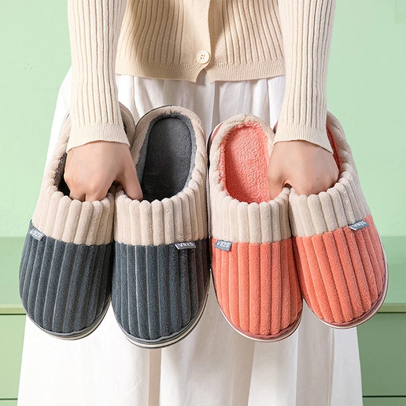 Women Fur Cute Slippers Winter Home Footwear