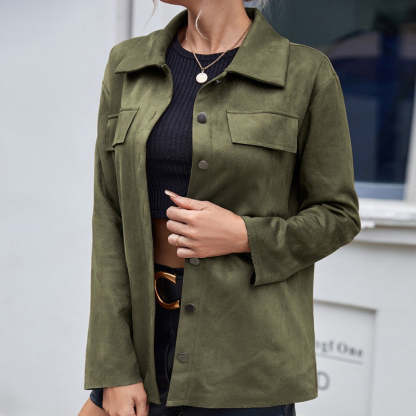 Urban Elegance Vegan Suede Jacket