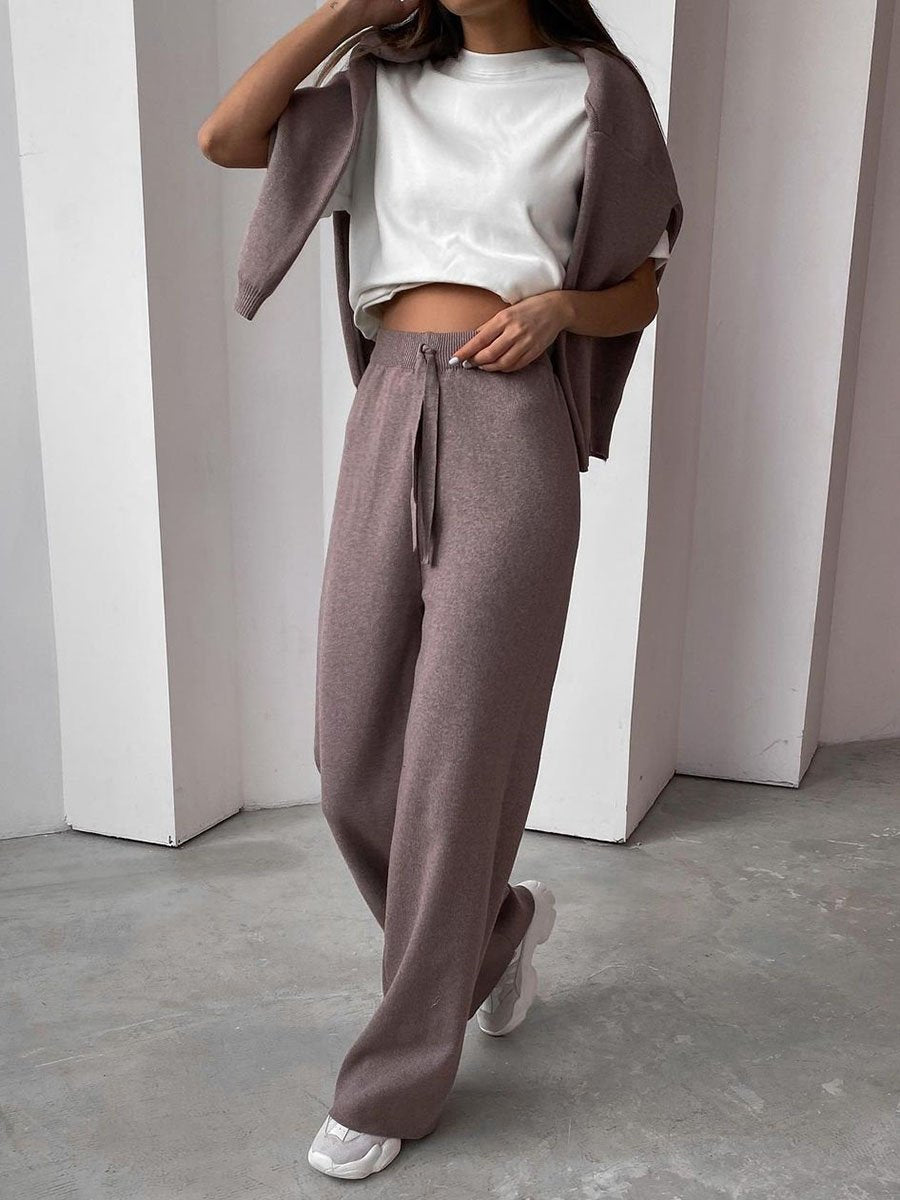 Elegant 2 Piece Cotton Blend Outfit