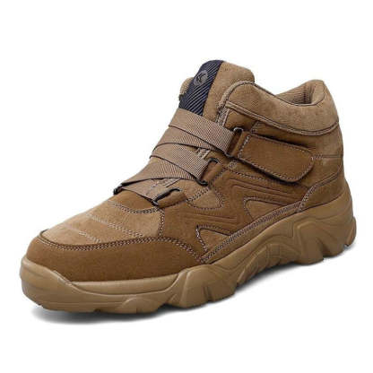 Orthopedic Shoes Men Anti-collision Velcro Hiking Ankle Sneakers Suede Outdoor