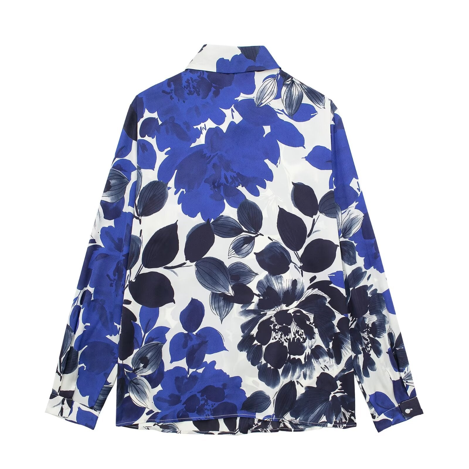 Floral Silk-Like Blouse