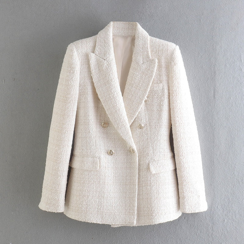 Breasted Blazer With Structure