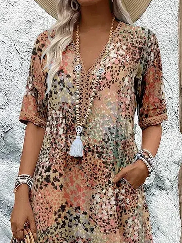 Elegant Floral Midi Dress