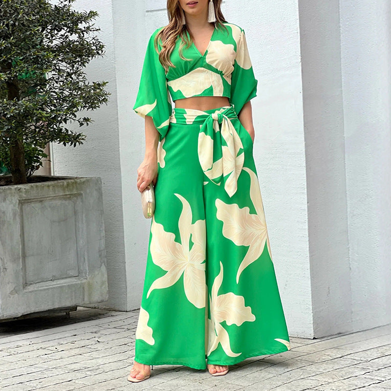 Two-piece Floral Set