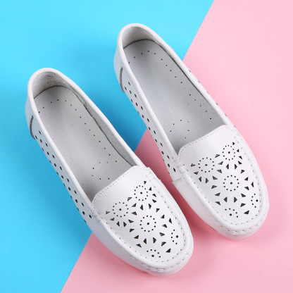 Orthopedic Nursing Shoes Non-Slip Healthcare Leather Nurse Shoes