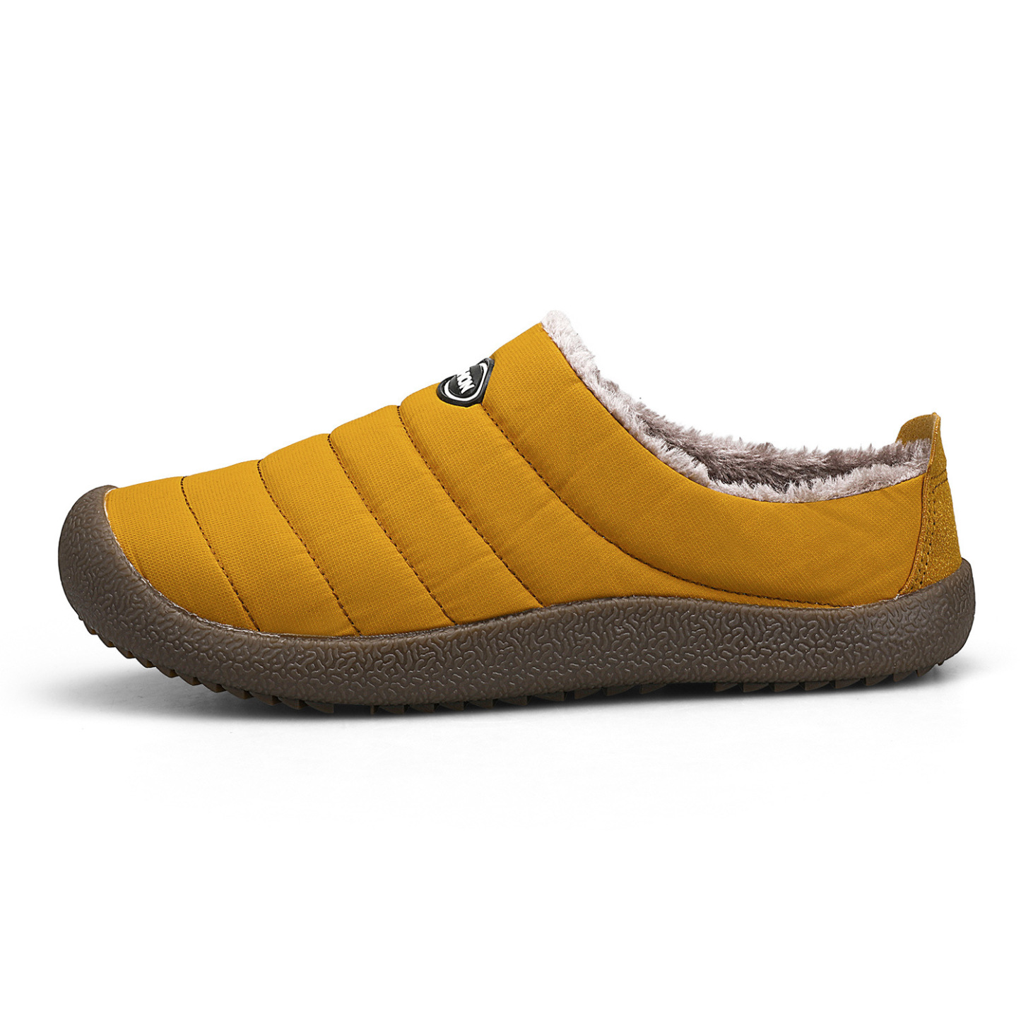 Fur Slippers For Men Waterproof Indoor And Outdoor Winter Slides
