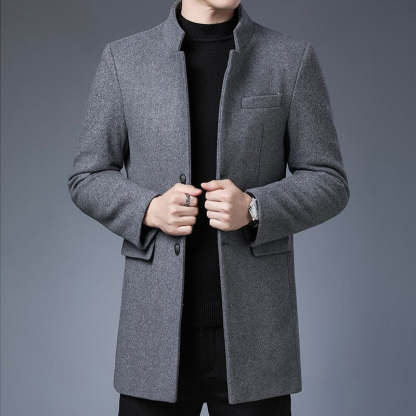 Effen Wool Trench Coat Windproof