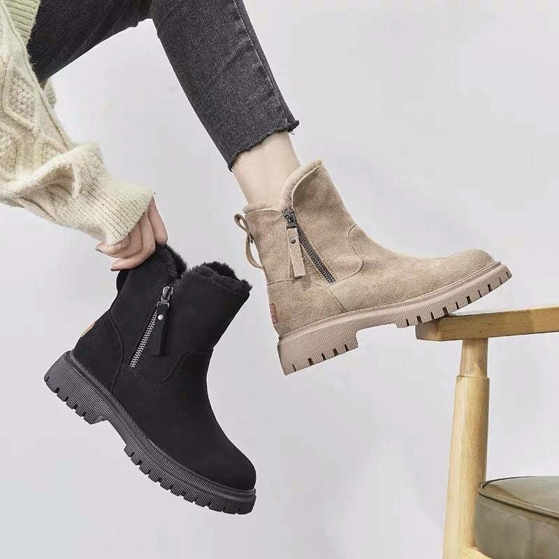 Orthopedic Snow Boots Women Warm Ankle Shoes