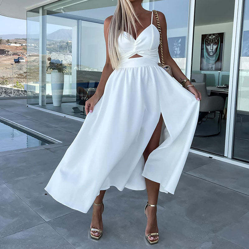 High Slit Cocktail Dress
