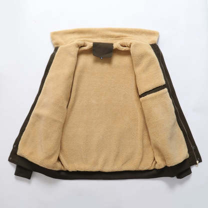 Pilot Jacket With Teddy Lining