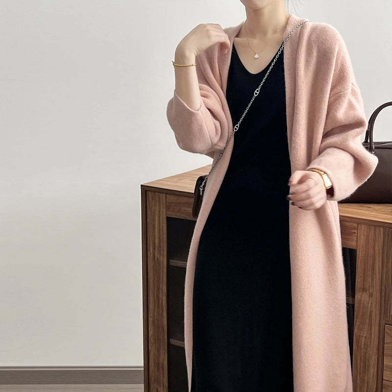 Elegance Solid Longline Cardie