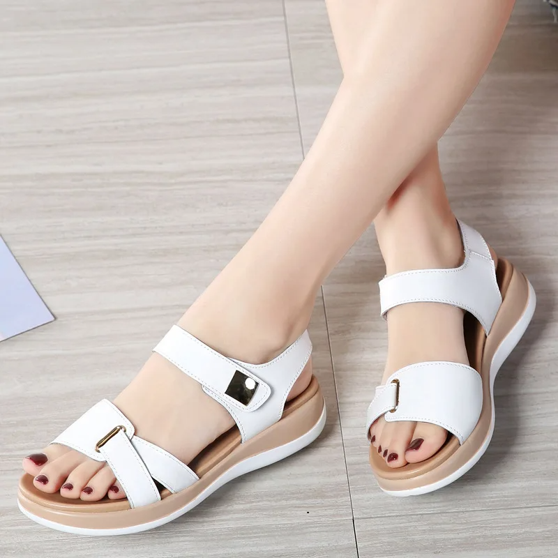Women's Arch Support Leather Sandals