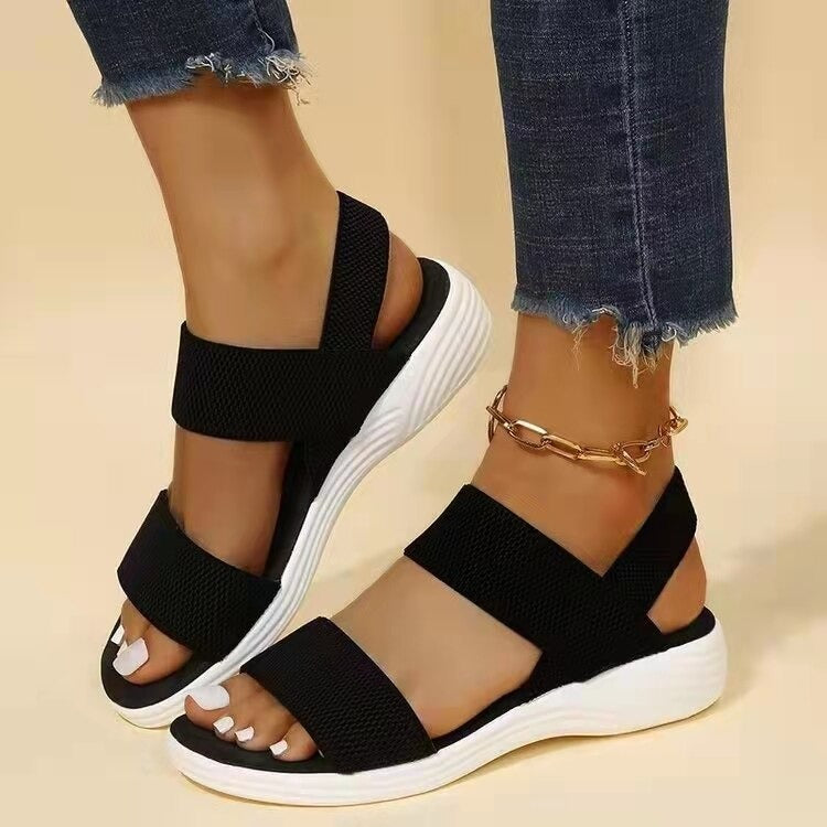 Comfortable Sandals For Women Elastic Band Casual Summer