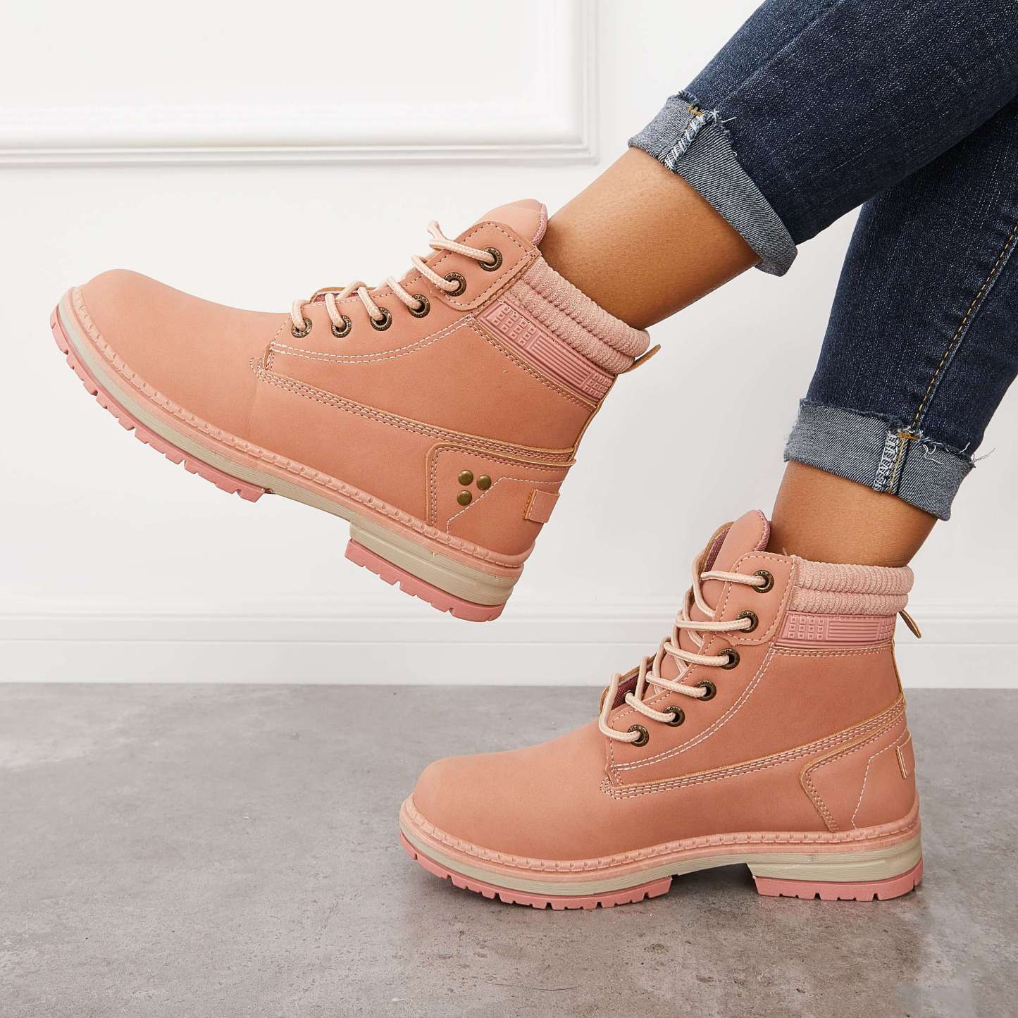 Classic Non Slip Ankle Work Boots Waterproof Hiking Combat Boots