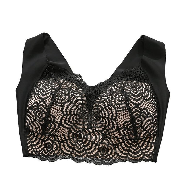 Bra For Women Ultimate Lift Stretch Full-Figure Seamless Lace Cut-Out Bra Plus Size