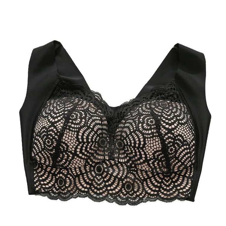 Bra For Women Ultimate Lift Stretch Full-Figure Seamless Lace Cut-Out Bra Plus Size