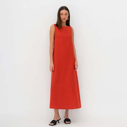 French Style Long A-line dress
