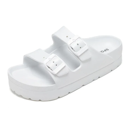 Women's Platform Clogs with Arch Support Adjustable Beach Sandals